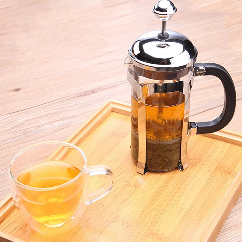 Французский пресс для кофе/чая заварки кофейник чайник 1000 мл нержавеющая сталь