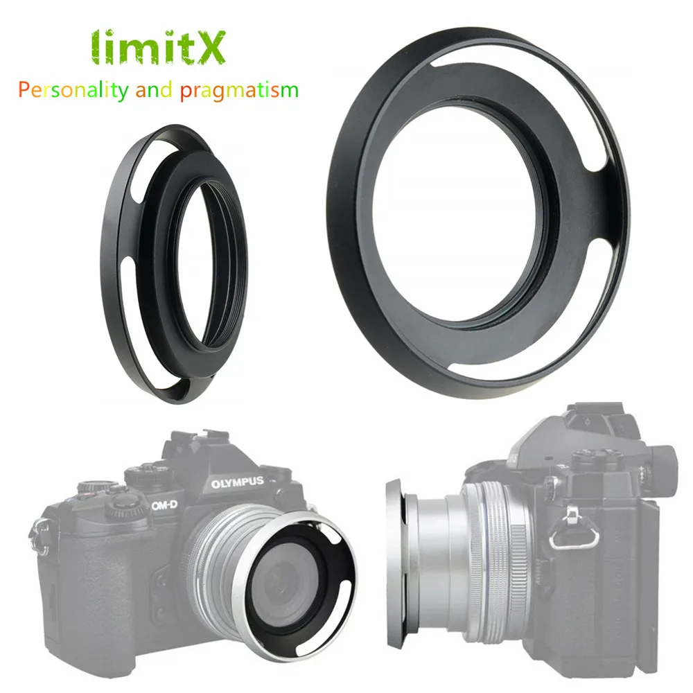37 мм металлическая вентилируемая бленда объектива для Panasonic GX800 GX850 GF10 GF9 GF8 GF7 GM5 GM1