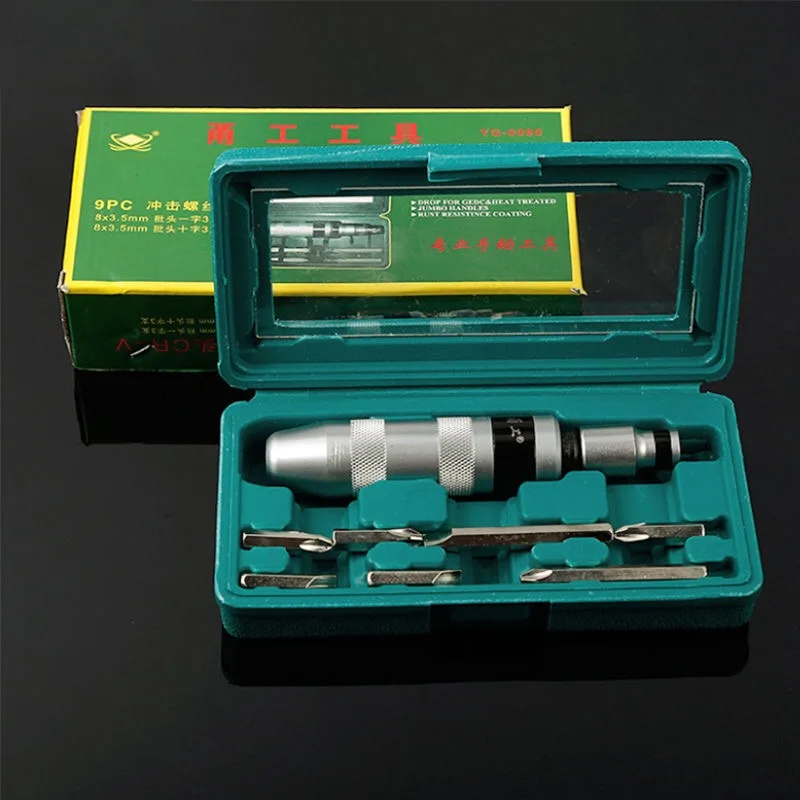 7 шт. Профессиональный портативный ударный отвертка для ослабления замороженных