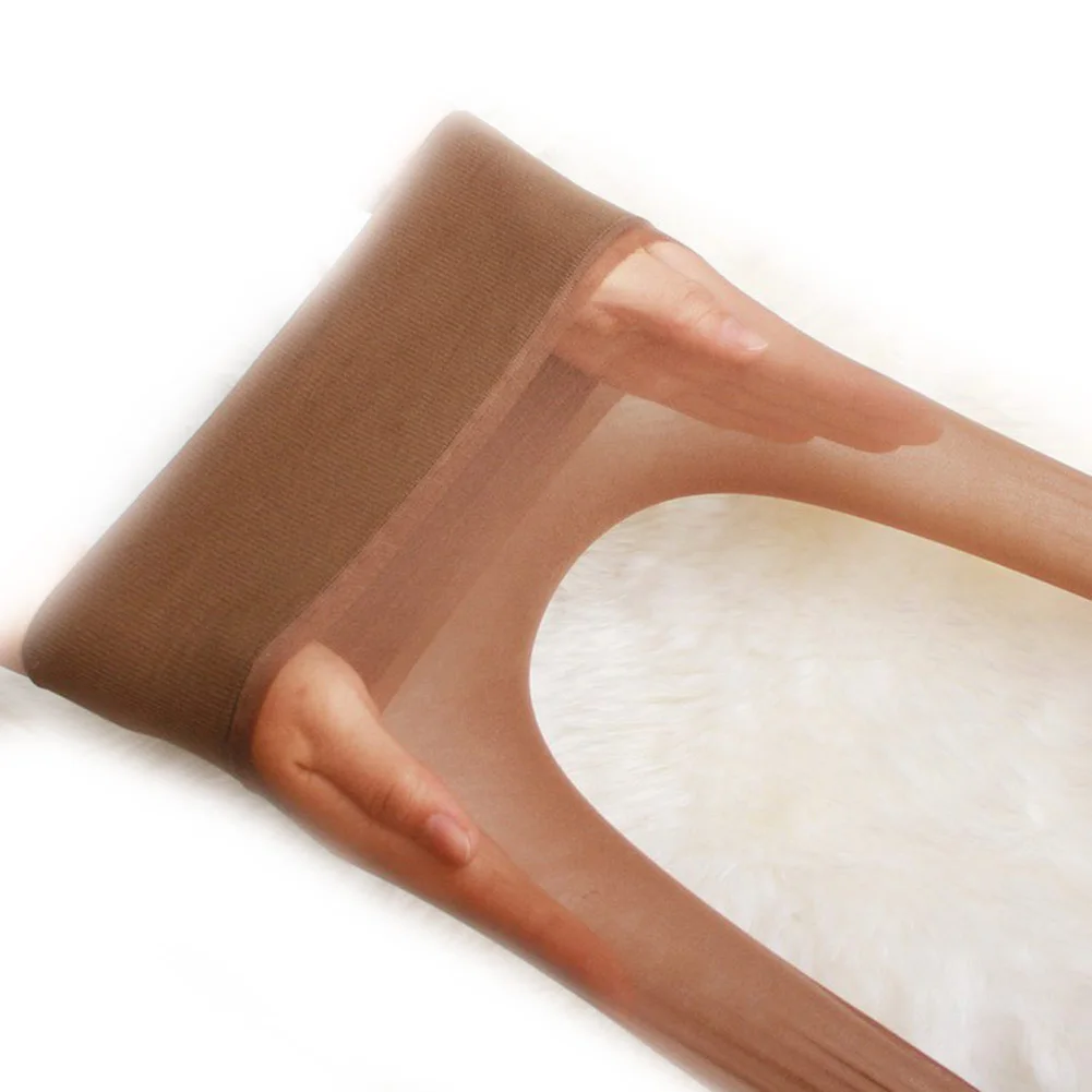 Пикантные женские прозрачные бесшовные колготки SANWOOD нейлоновые однотонные