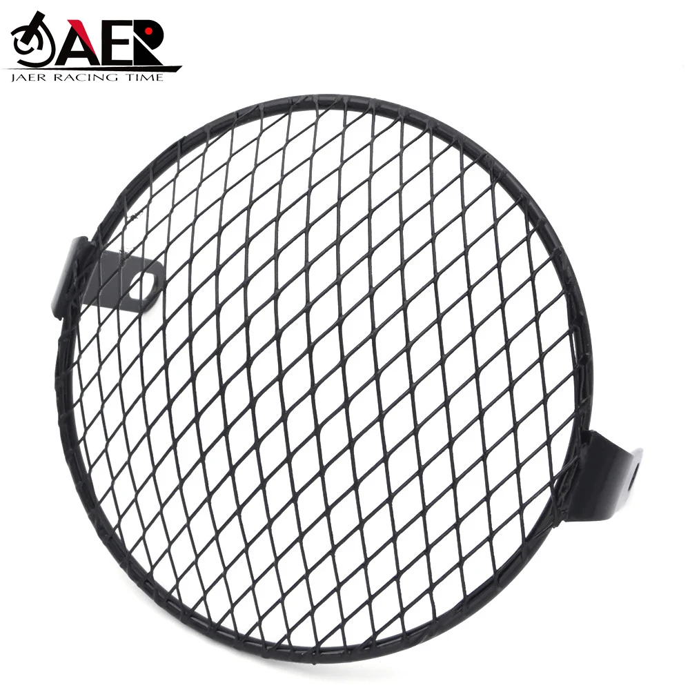 JAER 6 1/2 &quotретро передняя фара мотоцикла лампа Гриль Крышка маска кафе гонщик