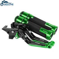 zx6r 2005 2006 motorcycle cnc brake clutch levers handlebar knobs handle hand grip ends for kawasaki zx6r zx 6r 2005 2006