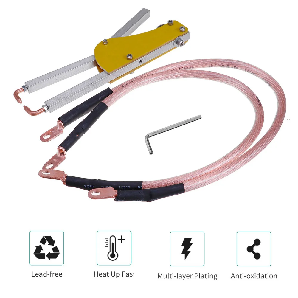 

Spot Welder Plier Adjustable Spot Welding Machine Pressure Epoxy Board Welder Pen Butt Soldering Tong for 1+1 Mm Steel Plate