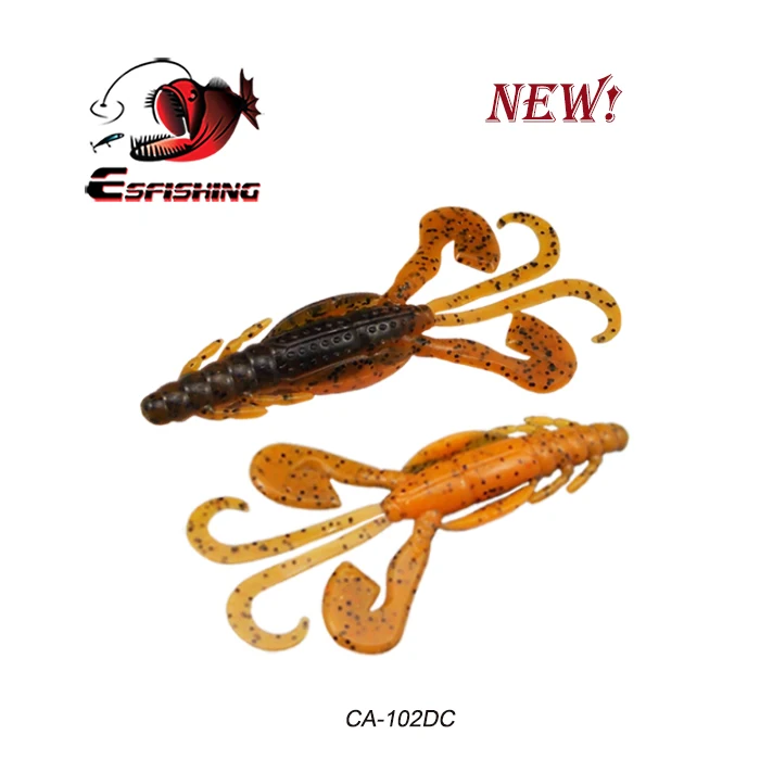 Esfishing приманки для рыбалки Мягкие приманки огромные щупальца Craw 6 шт. 90 мм 6,2 г поток морской рыбалки озеро Iscas снасти - Цвет: CA102DC