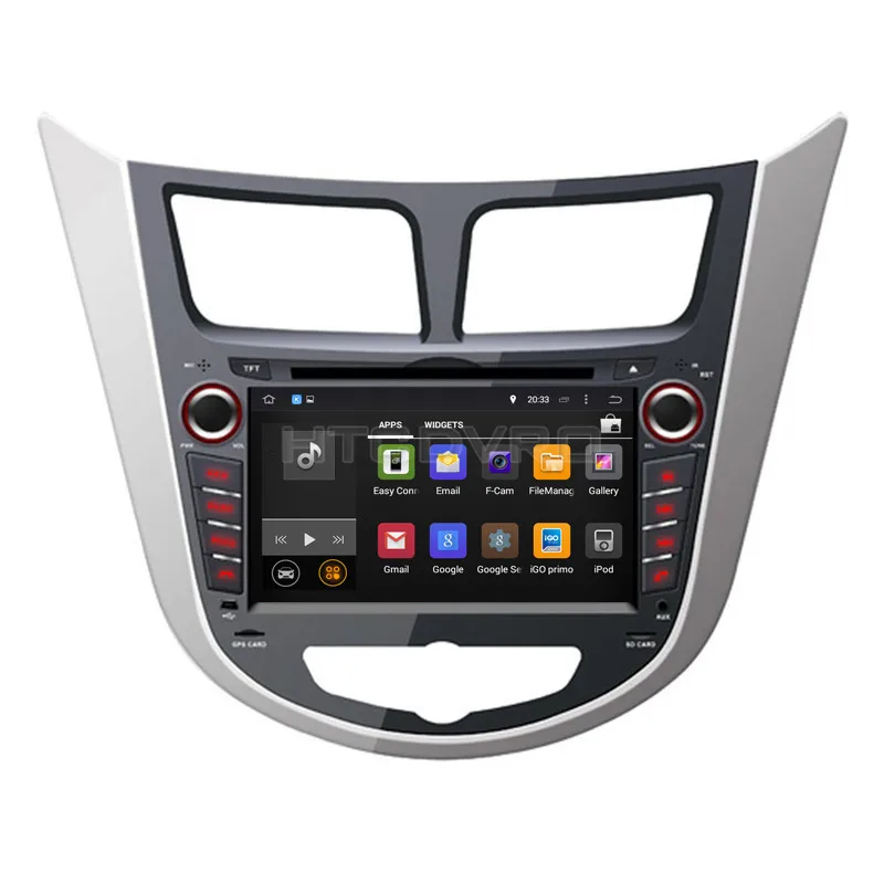 Автомобильный DVD плеер YMODVHT 7 дюймов 4G 8 ядер Android 9 0 1 для Hyundai Verna/Accent/Solaris/Hatchback 2011