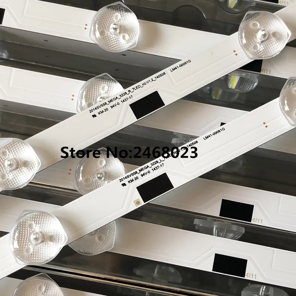 Светодиодная лента для подсветки 14 светодисветодиодный Samsung 58 дюймов TV UA58H5288