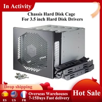 5 25 to 5x 3 5 hdd cage hard driver tray caddy cd rom slot internal external pc diy sata sas rack adapter with fan space
