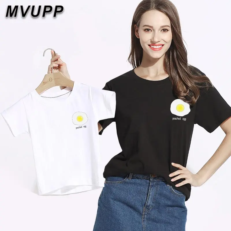 

Summer Mother Father Son Clothes Mommy and Me Kids Cotton T-Shirt Family Look Matching Daddy Printed Tshirts Baby Mama Daughter