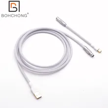 Custom Make Double Sleeved USB to Mini 5P Cable for Mechanical Keyboard With OB 0B  Aviator