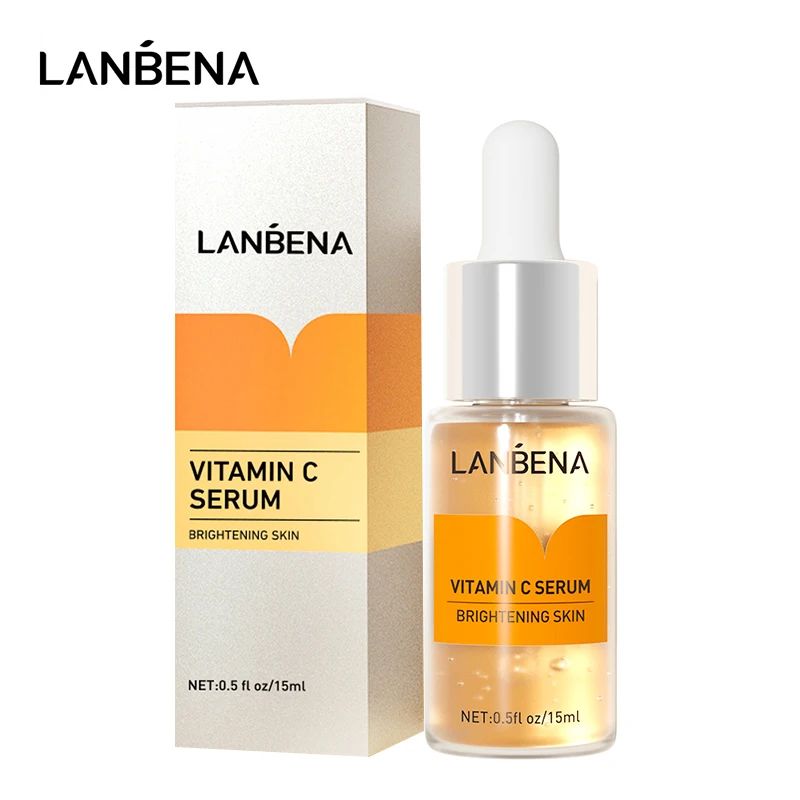 

LANBENA Vitamin C Whitening Serum Hyaluronic Acid Face Cream Snail Remover Freckle Speckle Fade Dark Spots Anti-Aging Skin Care