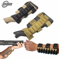 zhenduo outdoor shotgun shell tactical conveyor 8 rounds shooters sleeve forearm mag bag hunting gun accessories