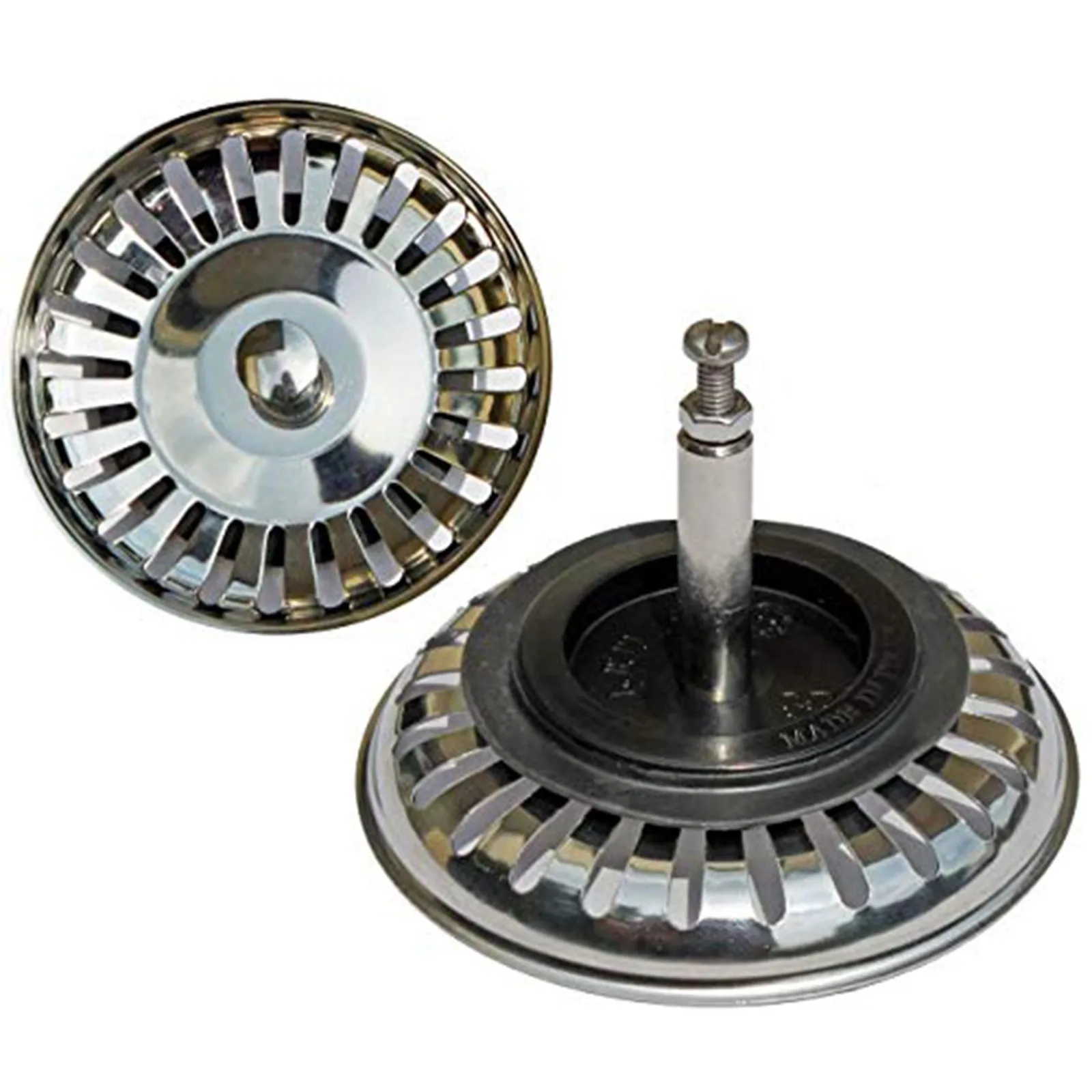 

High Quality 80MM Bathroom Sink Strainer 304 Stainless Steel Water Stopper Sink Sink Water Filter Plug Kitchen Sink Accessories