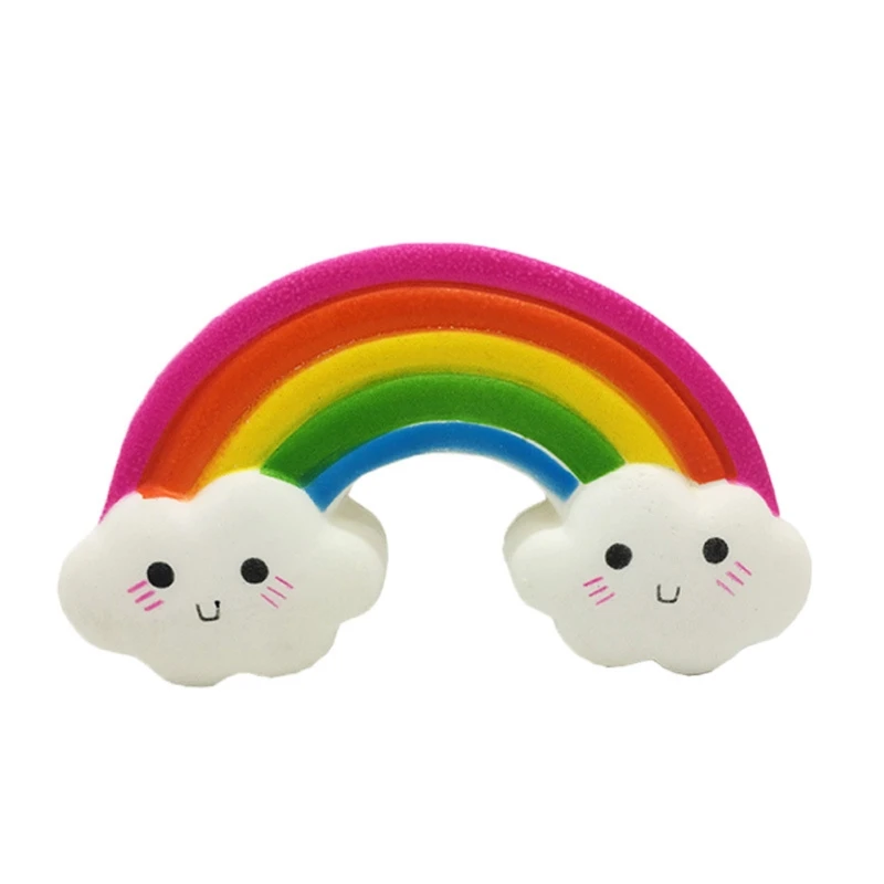 

Cute Rainbow Bridge Toys Soft PU Slow Rebound Vent Toys Slow Stress Relief Toys XX9E