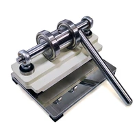 double wheel hand leather cutting machine photo paper sheet cutter diy leather die cutting punching tool manual press