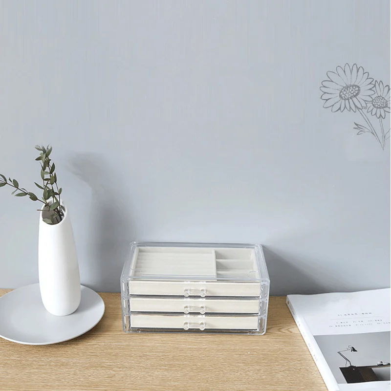 Ящик для хранения ювелирных изделий 2/3 уровней|Коробки и ящики хранения| |