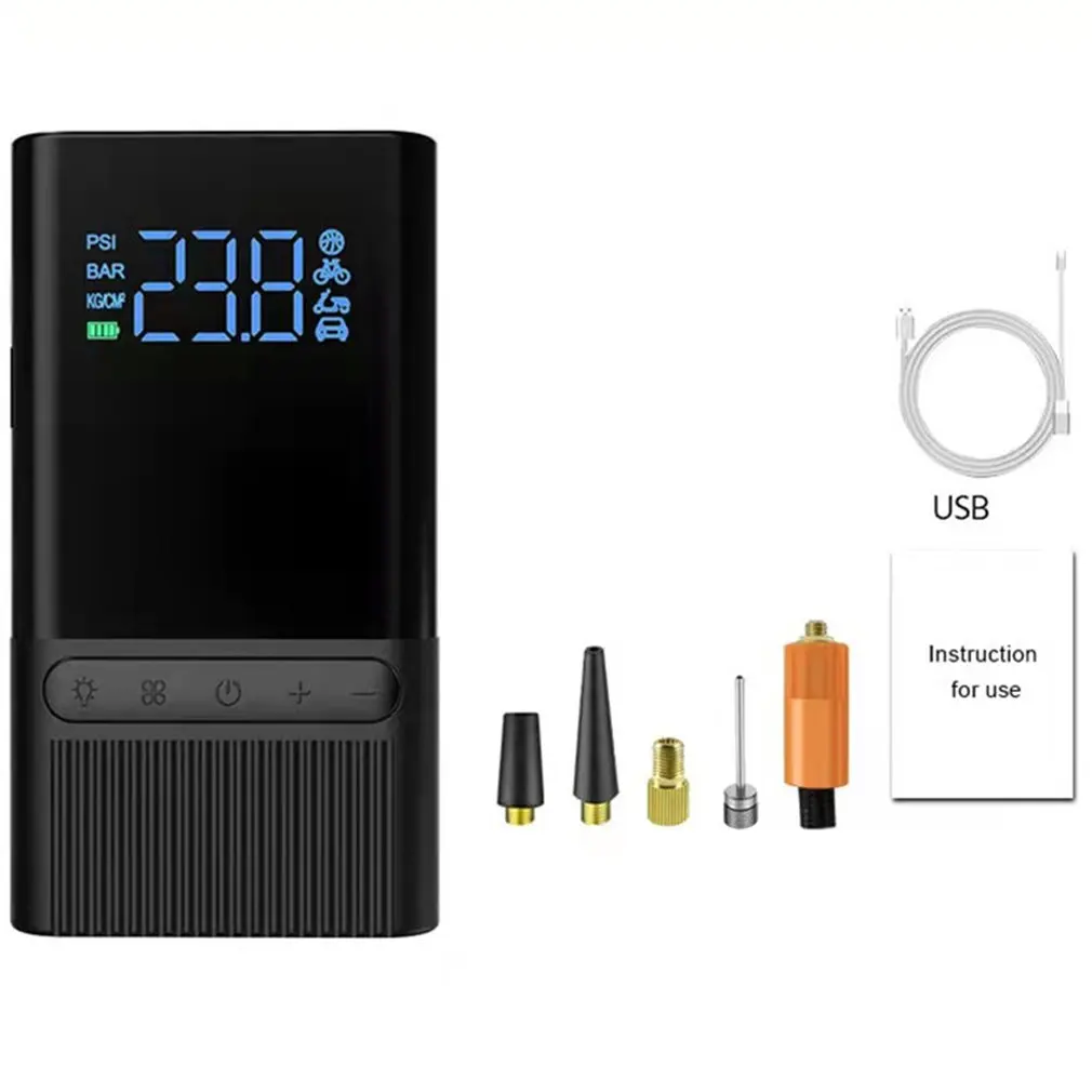 

Насос воздушный надувной портативный, 120PSI, для велосипедов, автомобилей, лодок