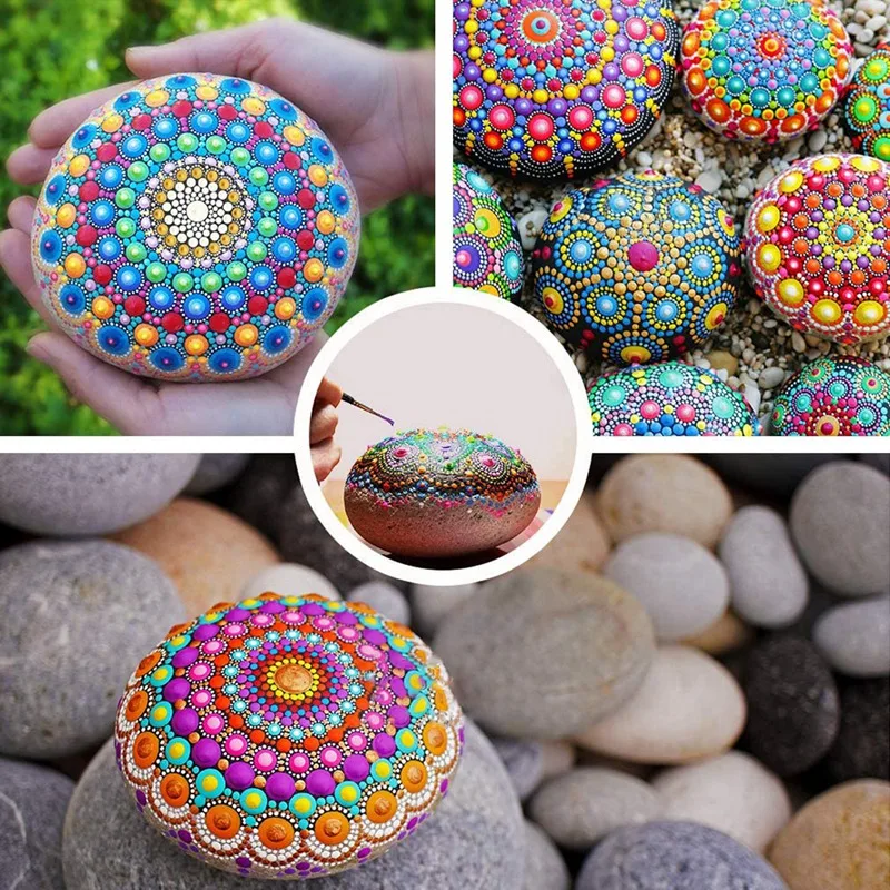 Mandala Dotting Tools Set With 3 Cardboards - Professional Supplies Kits For Painting Rocks | Инструменты