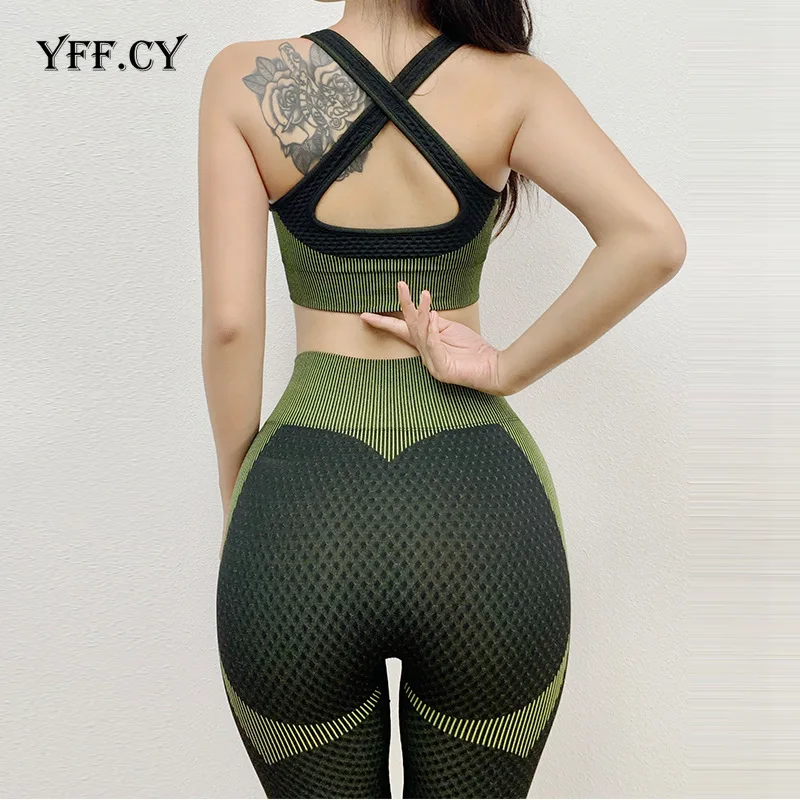 Set de mallas deportivas sin costuras hyperflex, conjunto de ropa deportiva para mujer, conjunto de ropa deportiva para gimnasio de 2 piezas