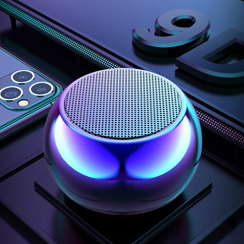 

Aimitek Portable Bluetooth 5.0 Speaker Small True Wireless Stereo Subwoofer TWS Rich Bass Loudspeaker with Mic for Smartphones