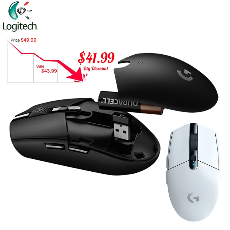 Мышь Logitech G304 Esports игровая Беспроводная с USB приемником 12000 точек/дюйм|Мыши| |