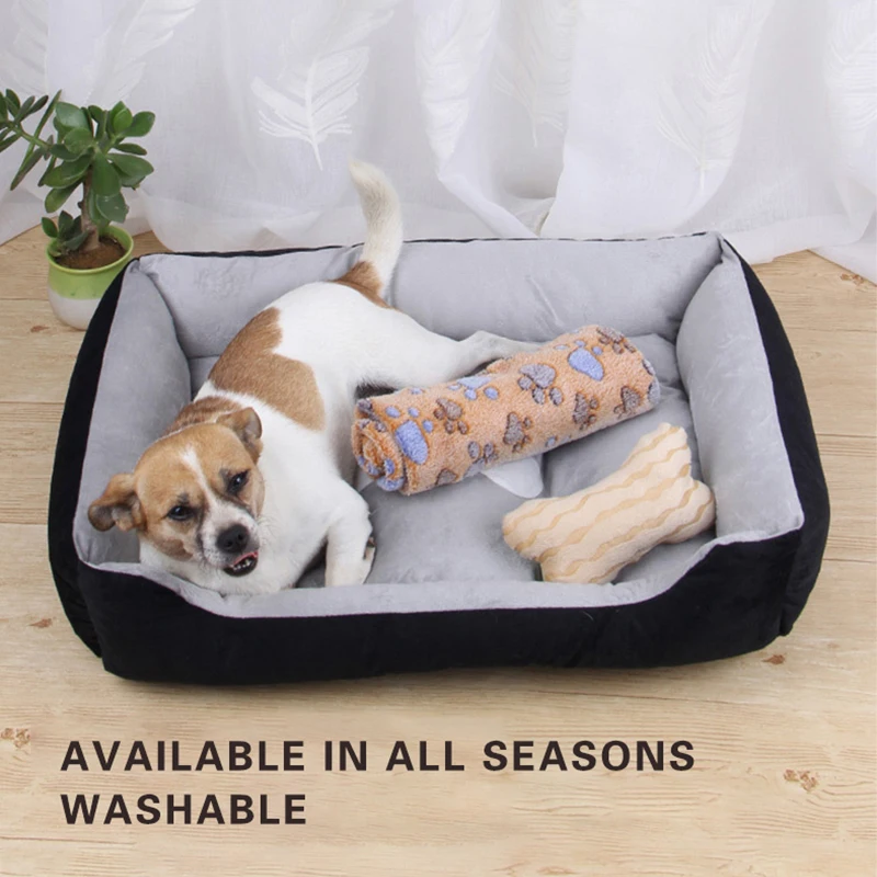 

Pet Dog Bed Non-slip Removable Kennel Bite Resistant Durable Washable Dogs Mat For Small Medium Dogs Cats Puppy Pet Accessories