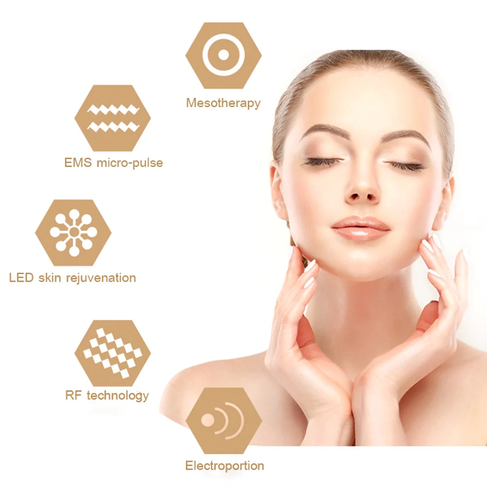 Аппарат для подтяжки кожи лица радиочастотный светодиодный фотонный прибор