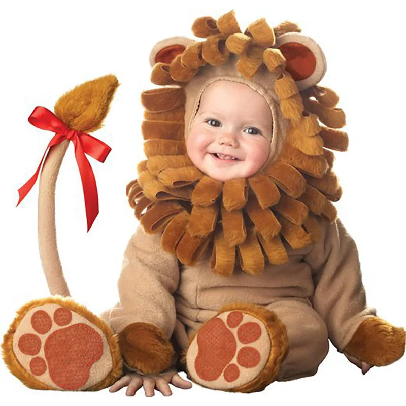 Baby Costume Animas Cosplay Sully Lion Koala Outfit Thin Soft Onesie Boy Girl Romper 1-3 Yeas Funny Cute Hallween Christmas Gift