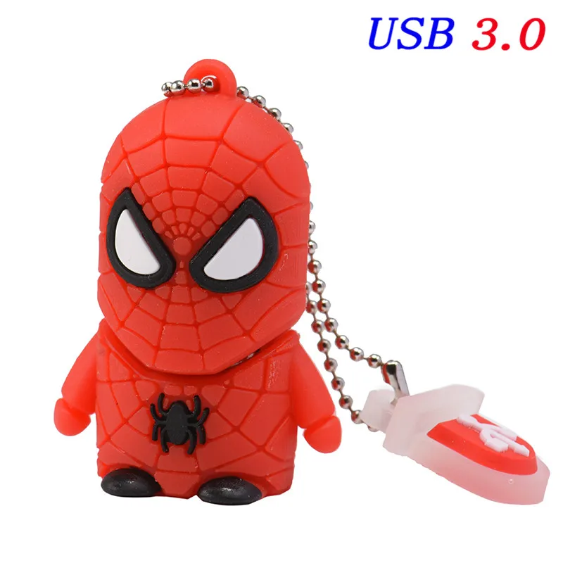 JASTER Marvel Comics, Черная пантера, Человек-паук, Дэдпул, USB 3,0, флеш-накопитель, Миньоны, карта памяти, флеш-накопитель, 4G, 16G, 32 GB, 64 GB, подарок - Цвет: Little Spiderman