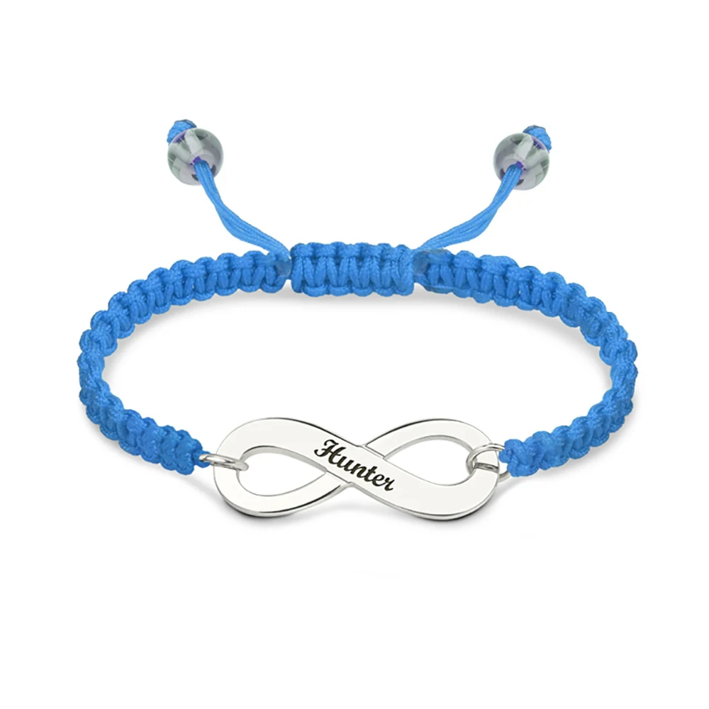 Браслет Sweey с гравировкой на заводе серебряный браслет символом бесконечности 925