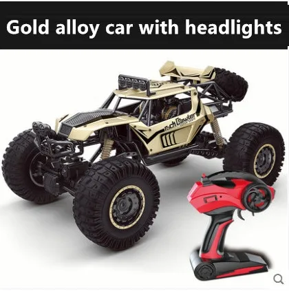 Золотой Радиоуправляемый автомобиль 4WD 1:8 50 см негабаритный полуметровый сплав тела скалолазание RC автомобиль горный йети высокая скорость внедорожник 2,4G RC автомобиль игрушка - Цвет: Золотой