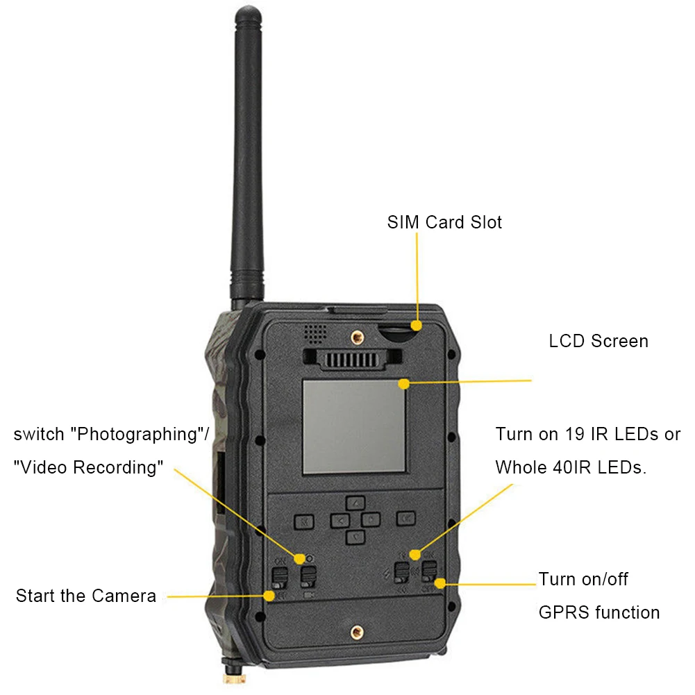 940NM охотничья камера S680M 12MP HD1080P 2 0 &quotLCD с MMS GPRS SMTP FTP GSM Trail Hunt Game | Спорт и развлечения
