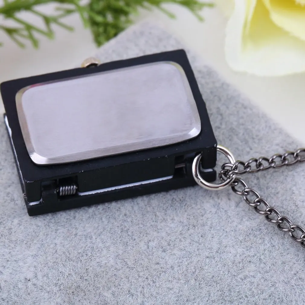 Unisex Vintage Unique Death Note Book Quartz Pocket Watch Pendant Necklace Popular Rectangle Shaped FOR Gift