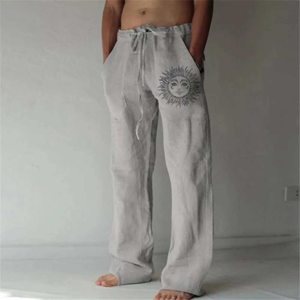 

Mens Casual Baggy Sports Trousers Beach Holiday Yoga Jogging Pants Plus Size New Men Muscle Fitness Running Training Sports