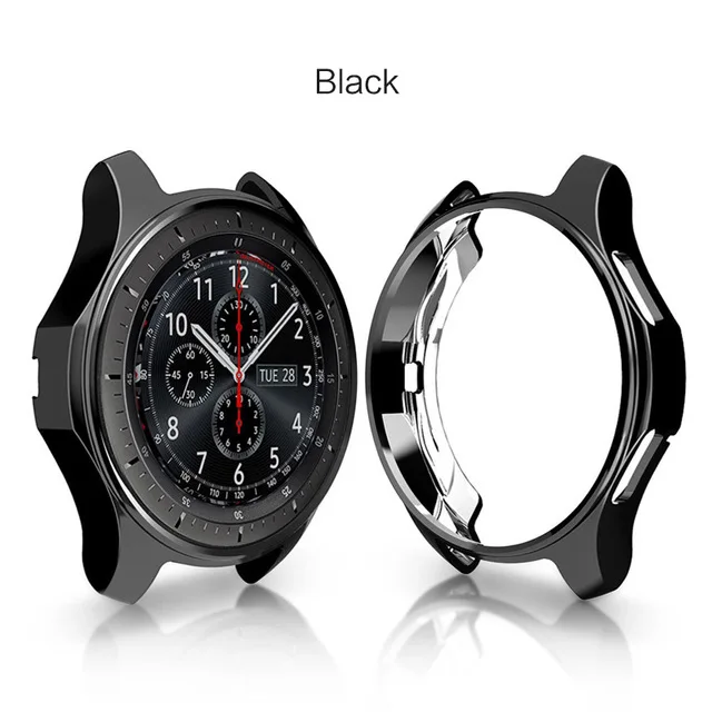 SIKAI беспроводное магнитное зарядное устройство для samsung gear S3 Высококачественная зарядная док-станция с ТПУ чехол для часов для samsung gear S3 Frontier - Цвет: Black