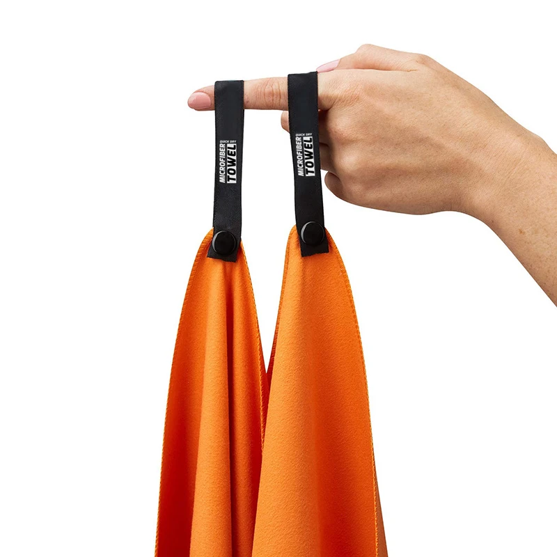 Быстросохнущее пляжное полотенце портативное для ванной комнаты из микрофибры