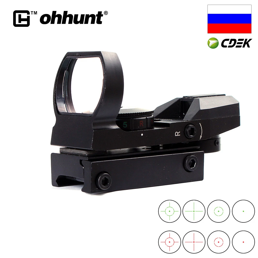 Тактическая Охота ohhunt 1X22 имитация голографического 4 сетки отражающий красный