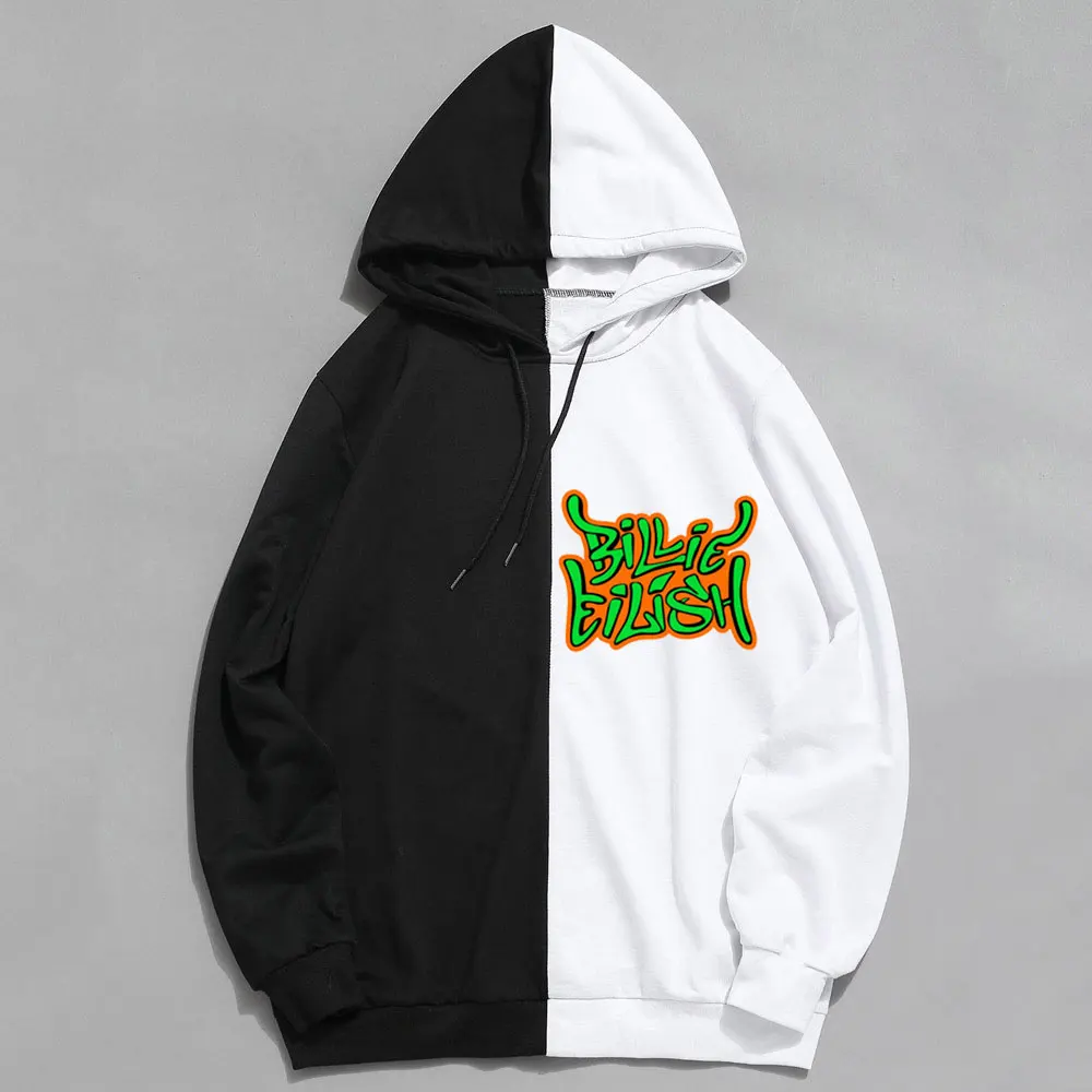 Рэп хип хоп певица Билли эйлиш толстовка мужская и женская уличная Осенняя