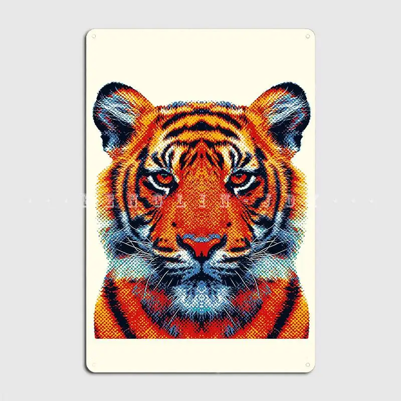 

Красочный Плакат с изображением тигра и животных, металлический плакат, фотоальбом, Настенный декор на заказ, жестяной знак, плакат