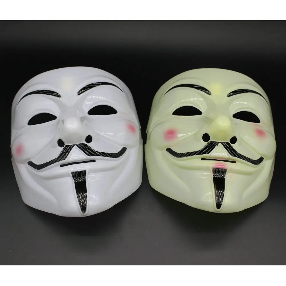 

V for Vendetta Mask Halloween Horror Masks Party Maske Masquerade Cosplay Scary Masque Funny Terror Mascara Villain Joke Maska