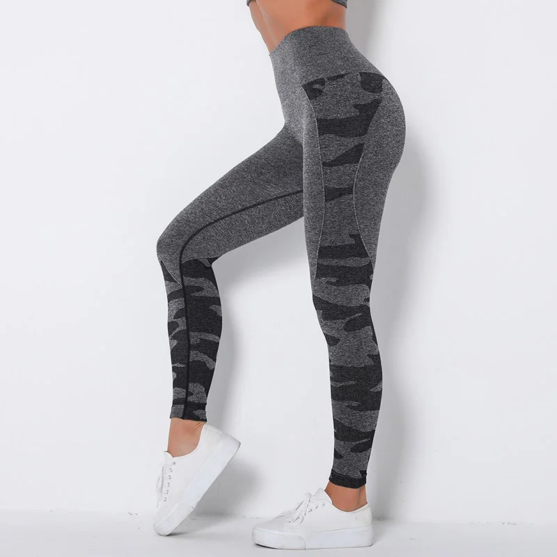 

NORMOV High Waist Seamless Leggings Women Push Up Camouflage Fitness Legging Female Hip Lift Elastic Workout Leggins Slim