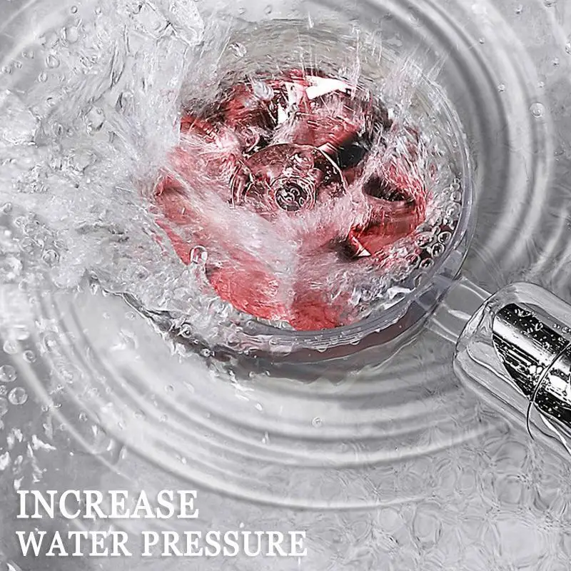 Rainfall Shower Head Bathroom Turbo Pressure 8K Mirror Rotating Magic Small Waist Shaking Faucet | Обустройство дома