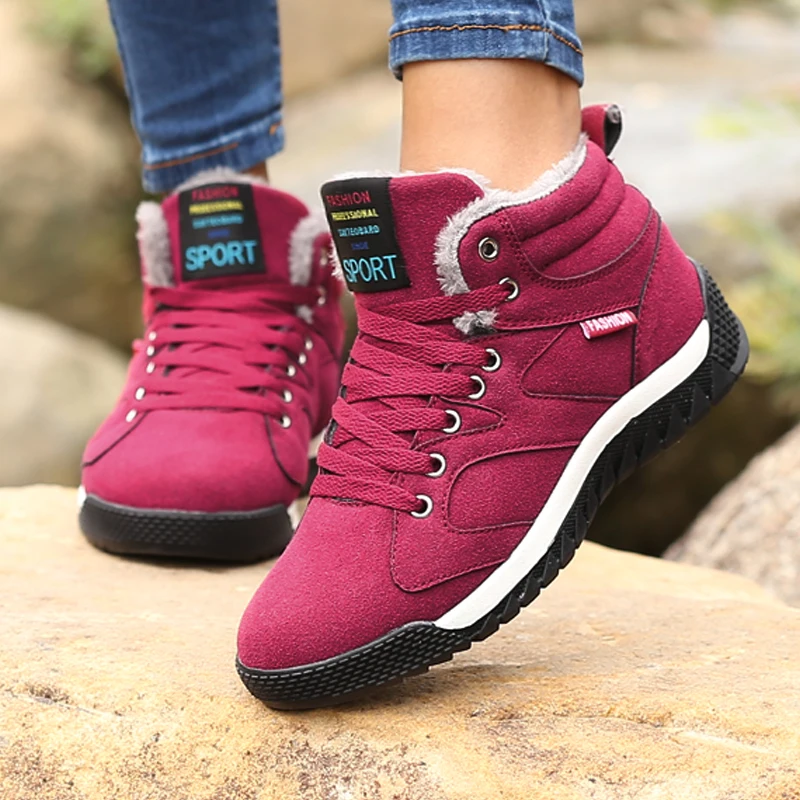 Новая высококачественная бархатная теплая походная обувь 2020 зимняя уличная