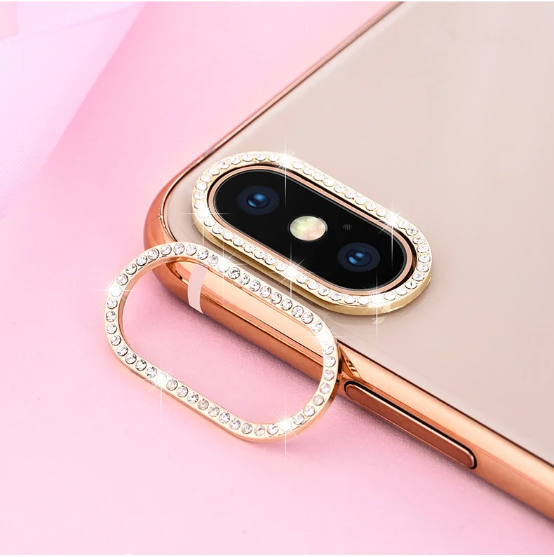 Кольцо для камеры протектор iPhone XR крышка объектива со стразами Защита SE2 7 8 Plus XS Max