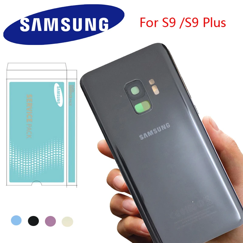 Оригинальное заднее стекло для SAMSUNG Galaxy S9 G960 задняя крышка G965 S9Plus аккумулятора