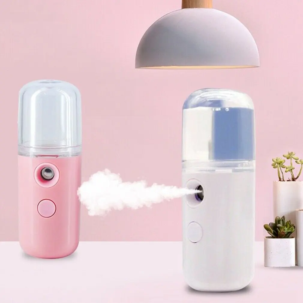 

30ml Portable Facial Nano Water Replenishment Machine Cylinder Girls Women Makeup Water Mist Creat For Summer Cool Watering