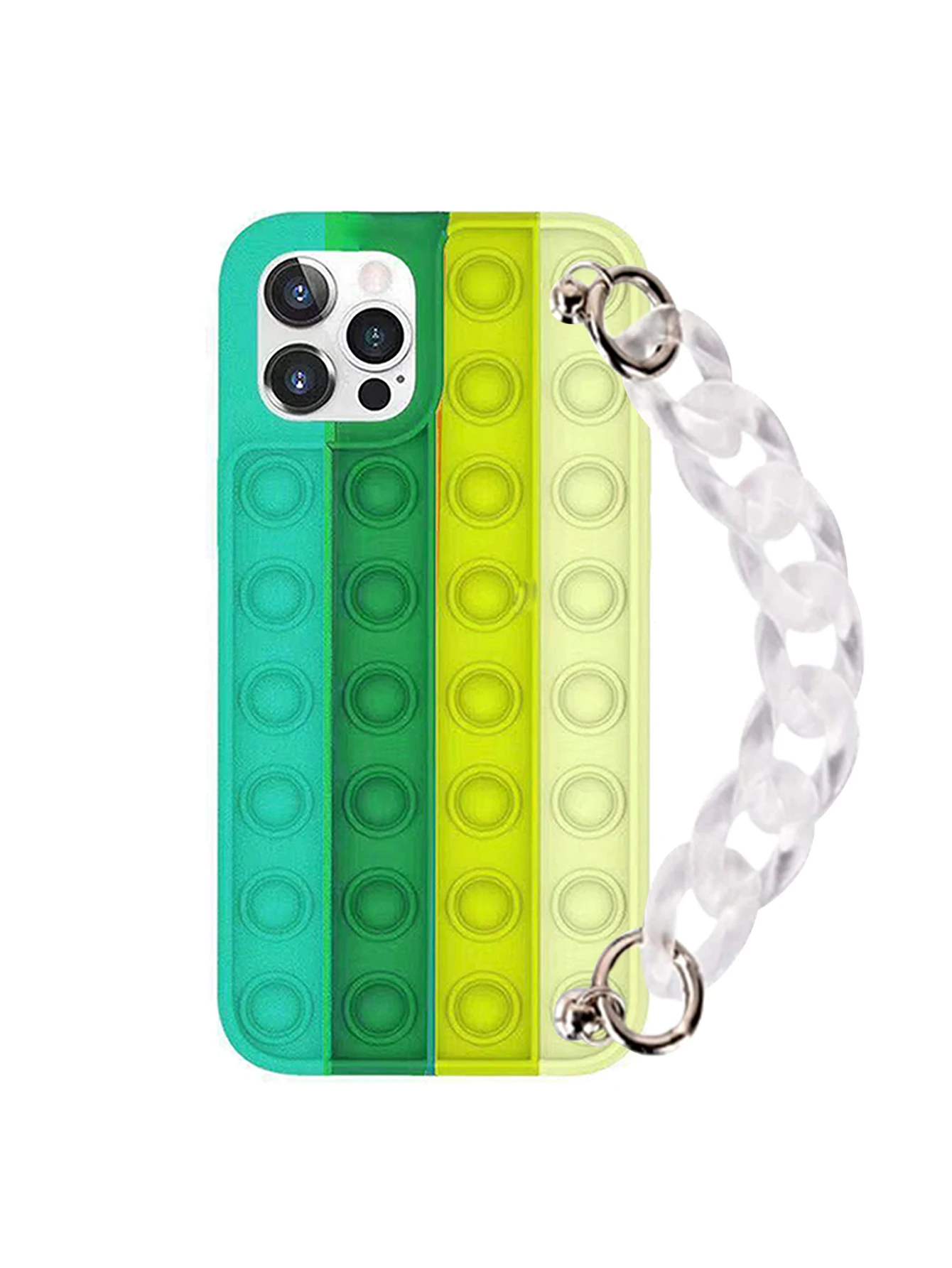 

Fidget Toys Phone Case Push Bubble Protecive Case for Iphone 11Pro Max Mini 7 8 Plus X XR XS 12Pro Max with Bracelet Cover