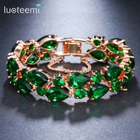 luoteemi top quality mona lisa multi color zircon bracelets bangles fashion jewelry christmas gift for women