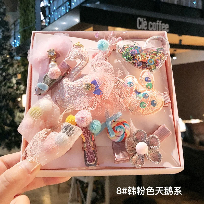 

10PCS/1BOX Cute Princess Crown Suit Children's series Hair Clips Hair Grips Hairpin Barrettes Girls Hair Accessories HeadWear