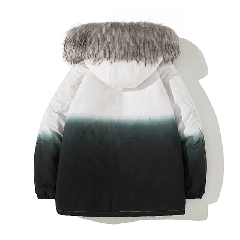FUODRAO толстая зимняя куртка для мужчин большой размер уличная одежда меховой
