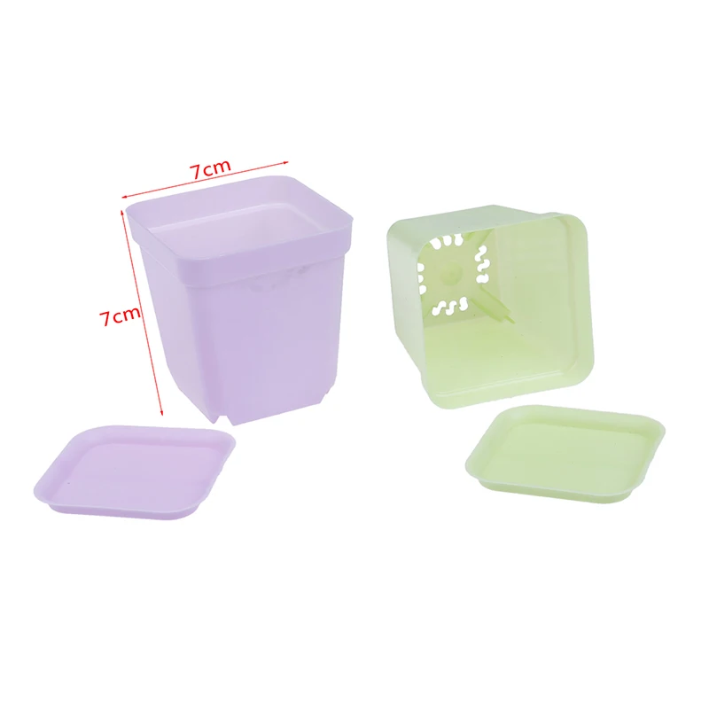 10 шт./упак. домашний декор цветочный горшок карамельных цветов Квадратный